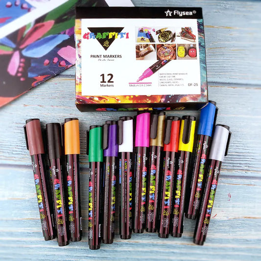 Acrylic Paint Markers 2mm for Stone, Wood, Ceramics