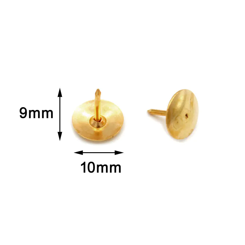 400-Piece Metal Push Pins in Gold and Silver